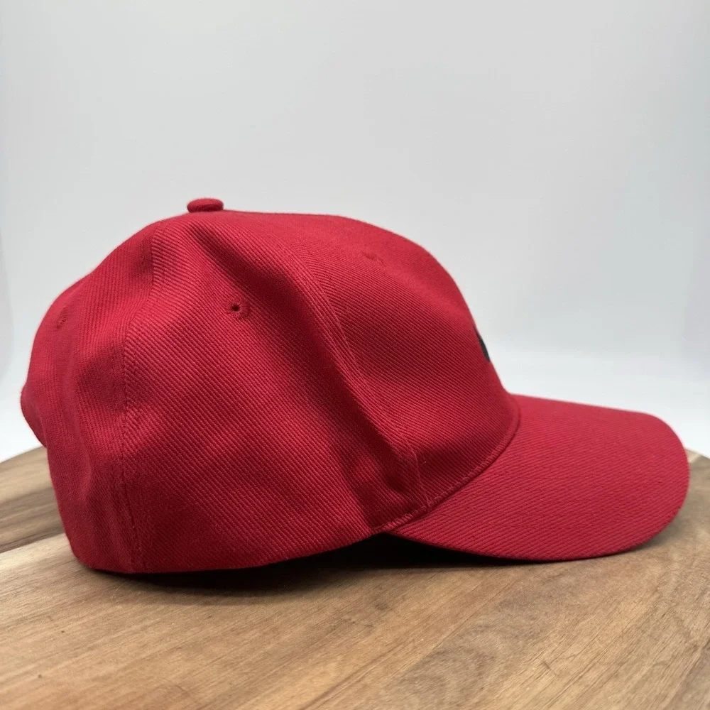 Vintage EUC Nike Hat Cap Snap Back Red Swoosh Logo Adjustable 90's 100% Cotton